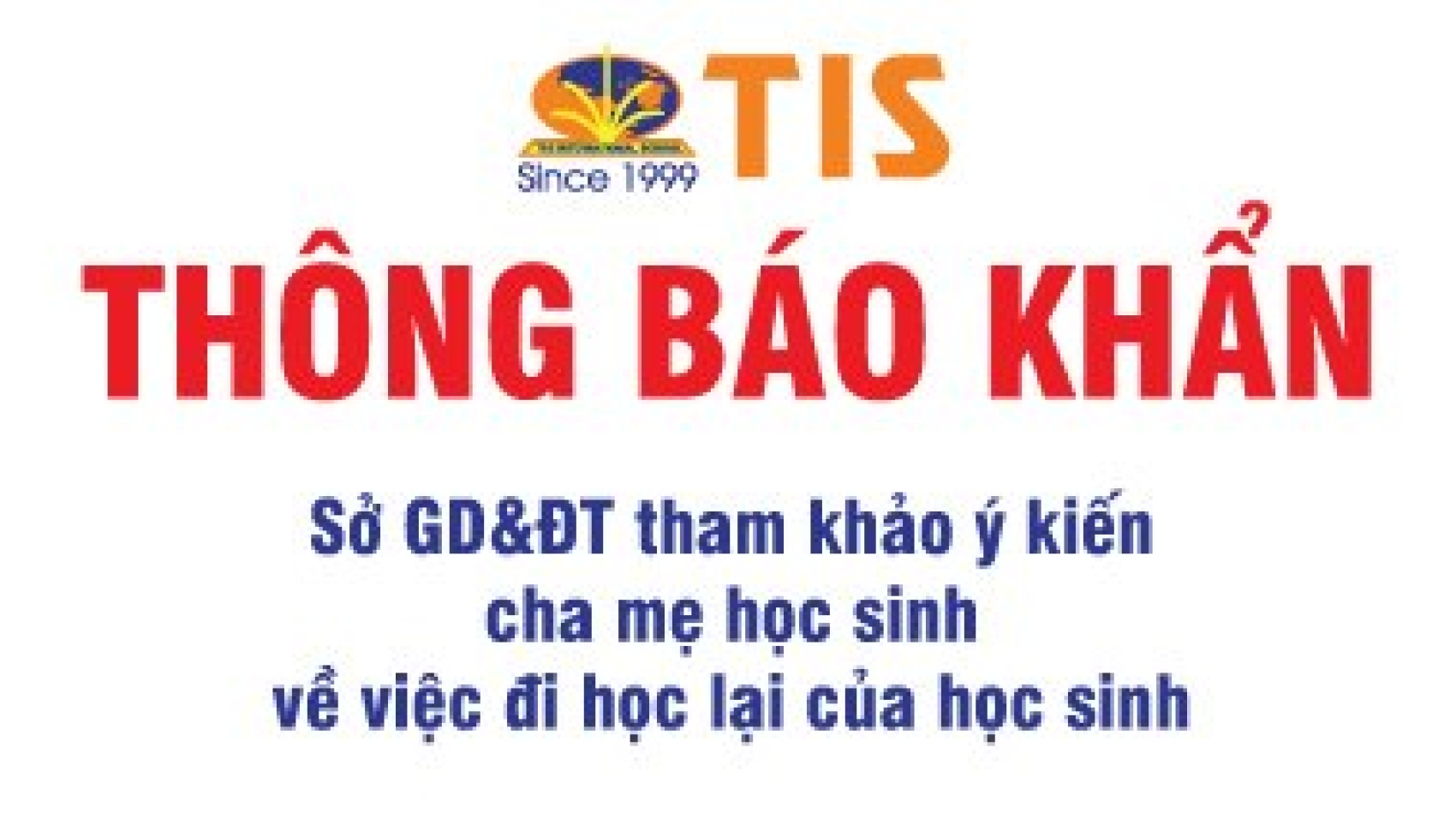 thong báo khẩn