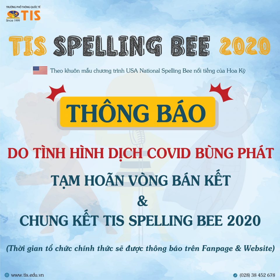 thông báo hoãn spelling bee