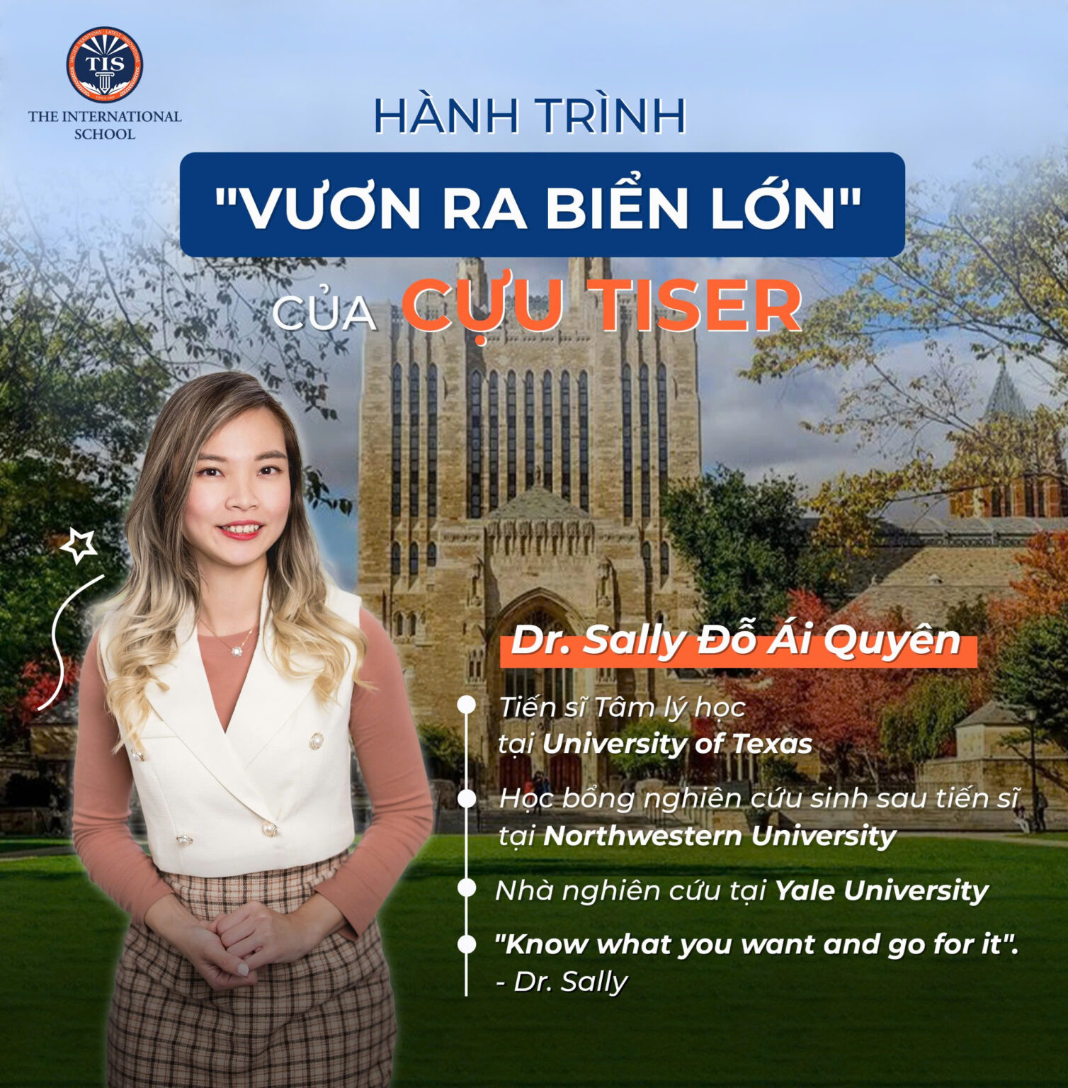 Hành trình học thuật đến Yale của cựu TISer Dr. Sally Đỗ Ái Quyên ...